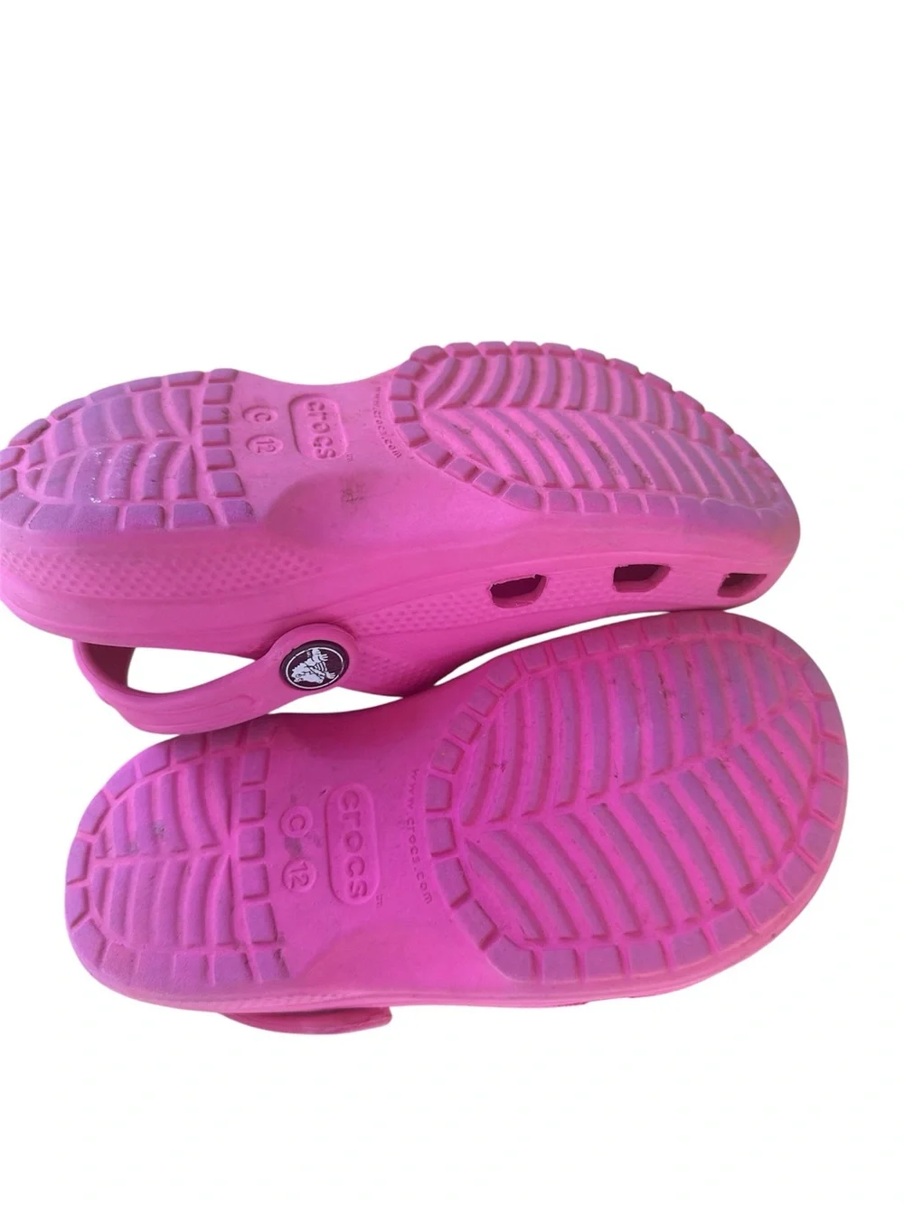 CROCS Kids Bright Pink Classic Clog with Charm